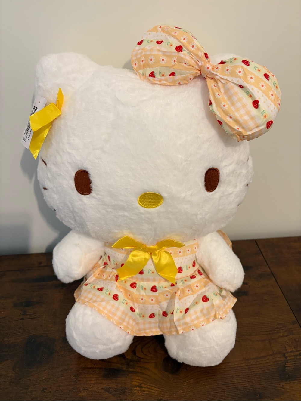 Sanrio Big Hello Kitty Plush with blanket on her head